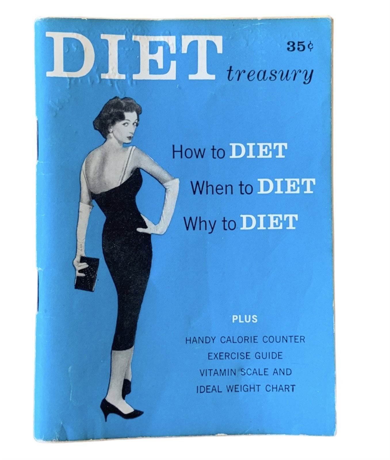 Woman With Womans Digest Oct Dec Issues Diet Treasury Vintage 3 1950s Magazines