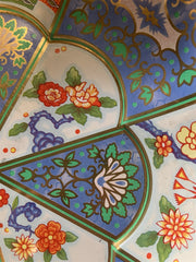 Daher Decorated Ware 1971 Tin Serving Bowl Design 951942 England Floral Dish