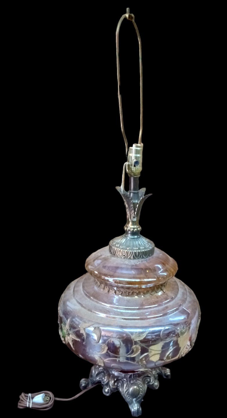 MC EF and EF Industries Bubble Lamp Vintage Ornate Hollywood Regency S