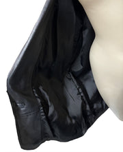Leather Jacket Preston & York Size L Women's Genuine Coat Black
