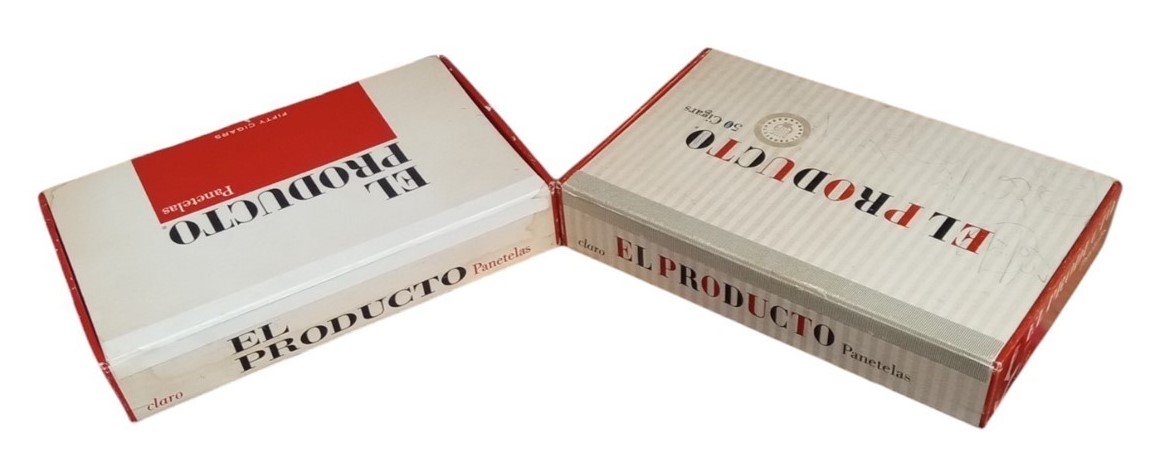 El Producto Cigar Boxes Set Of 2 Vintage Collectible Storage Tobacciana