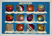 Vintage Paragon Mercury Glass Christmas Tree Ornaments Pack of 11