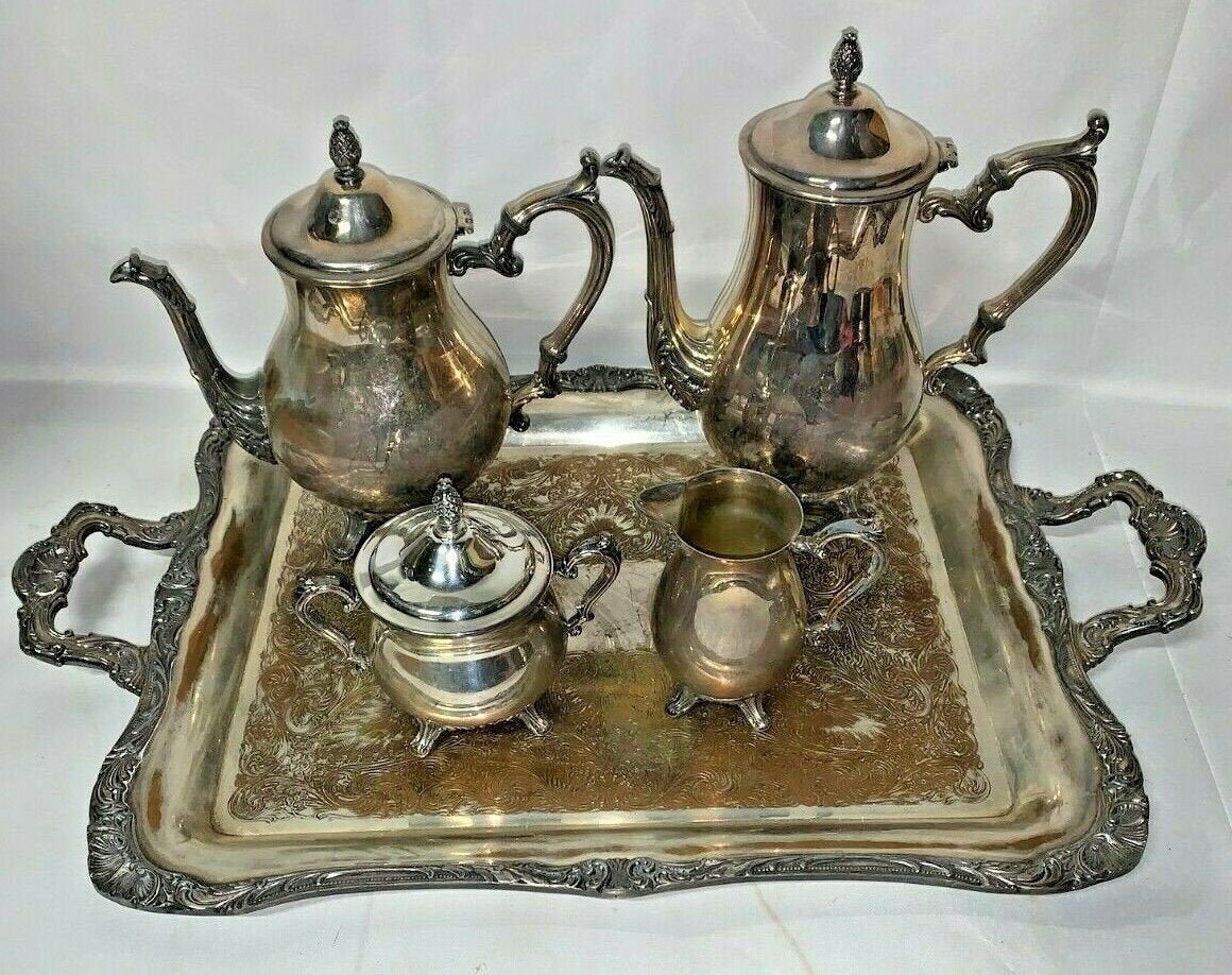 Antique Wm Rogers Sliver tea shops set