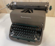 Vintage Mid Century Remington Rand Standard Typewriter 1955 Green Keys