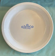 1970s Vintage Corning Ware Blue Cornflower 9 Inch Pie Plate P Series Number P309