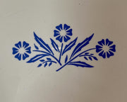 1970s Vintage Corning Ware Blue Cornflower 9 Inch Pie Plate P Series Number P309