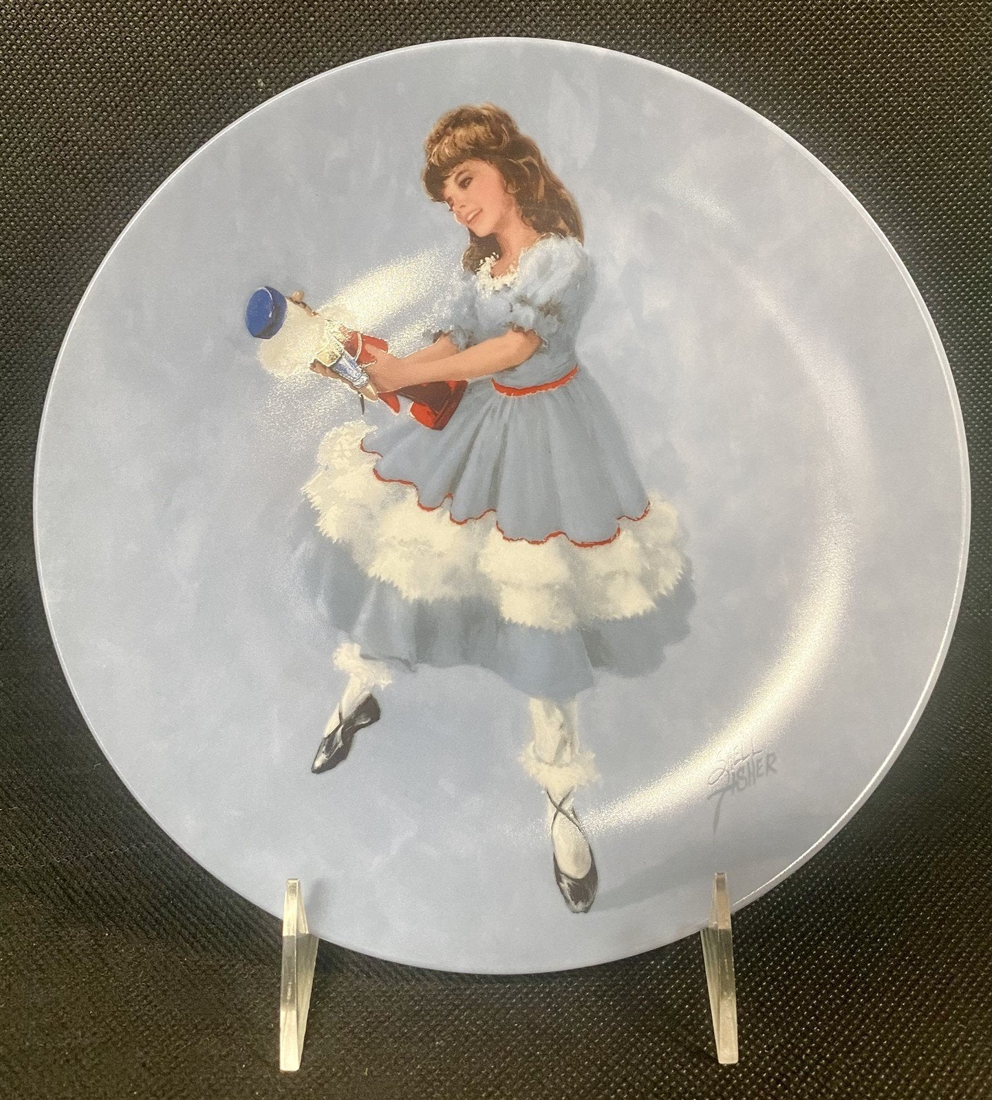 "Clara's Delight" Decorative Collector Plate Created by Artist Shell Fisher