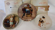 Norman Rockwell Bradford Exchange 5 Collectors Plates