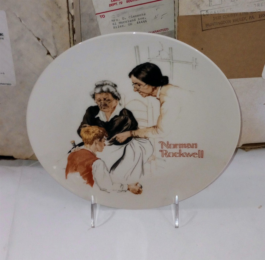Norman Rockwell Bradford Exchange 5 Collectors Plates