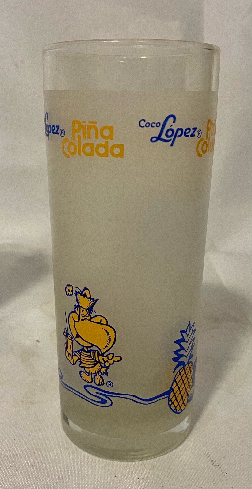 Coco Lopez MCM Libbey set of 5 Rare piña colada glasses