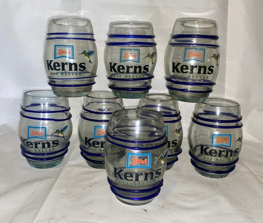 Kerns Libby’s All Nector 8 Hand Blown Glasses monhos Mexico