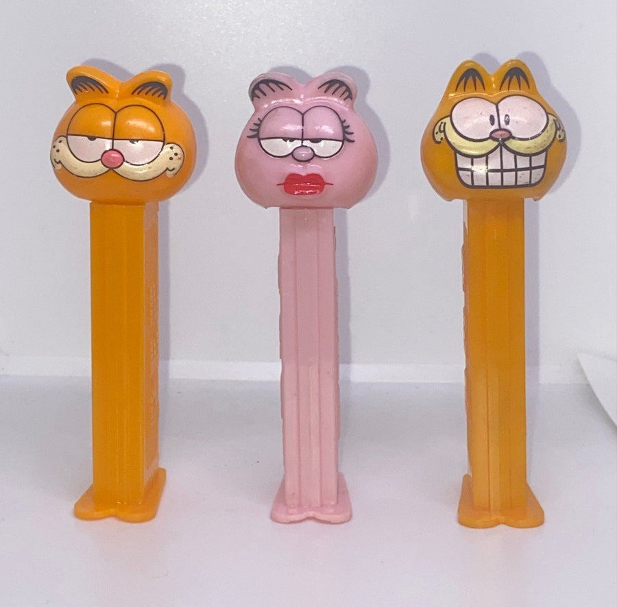 Vintage Garfield Arlene Pez RARE 2 - USA & Foreign issued Pez Dispenser 4.9 Neon Stem