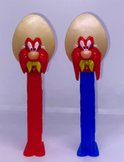 Vintage Yosemite Sam Pez RARE 2 - USA & Foreign issued Pez Dispenser 4.9 Neon Stem