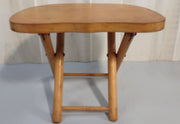 Vintage 1950's Nevco Patented Yugoslavian Folding Carrying Stool Signed 12x8x9