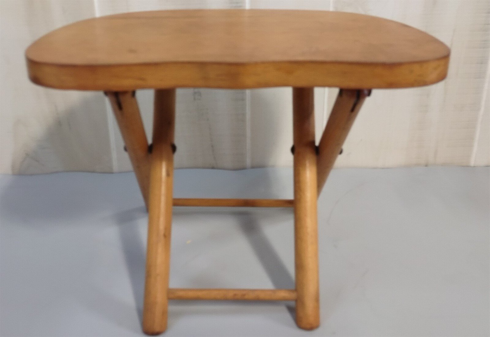 Vintage 1950's Nevco Patented Yugoslavian Folding Carrying Stool Signe ...