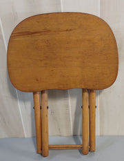 Vintage 1950's Nevco Patented Yugoslavian Folding Carrying Stool Signed 12x8x9