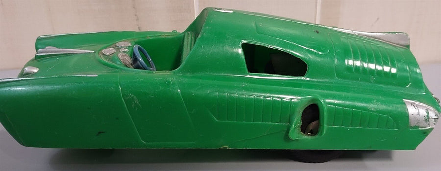 Vintage 1950's Marx Green Sparking Jet Futuristic Rocket Car With Friction Motor