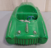 Vintage 1950's Marx Green Sparking Jet Futuristic Rocket Car With Friction Motor