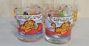Vintage Garfield McDonalds Glass Mugs Set of 8