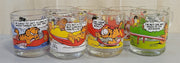 Vintage Garfield McDonalds Glass Mugs Set of 8