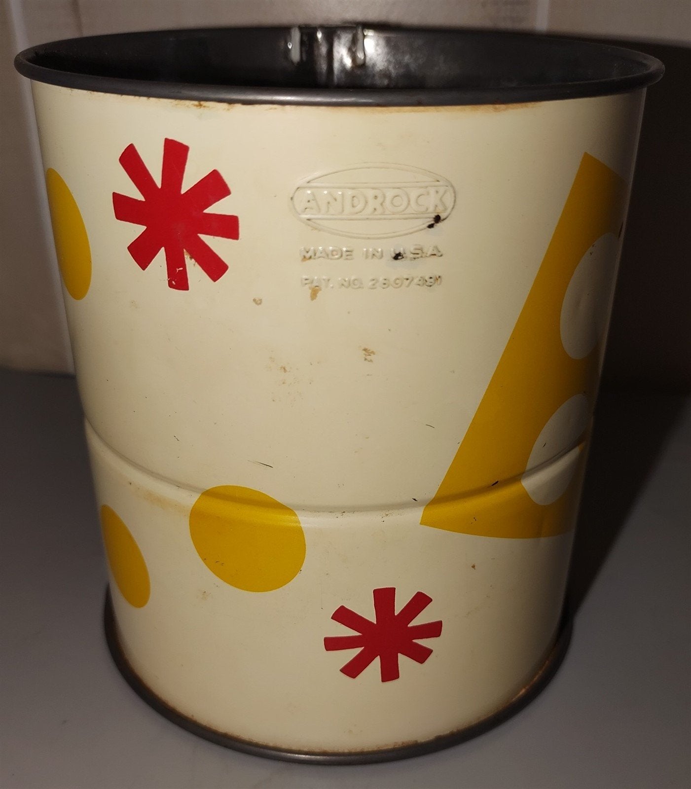 Vintage 1950's MCM Androck Flour Sifter USA Made