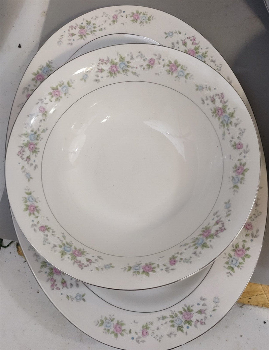 Vintage MCM Japanese Cannes Carltonware China #481 "Corsage" Set 64 Pieces