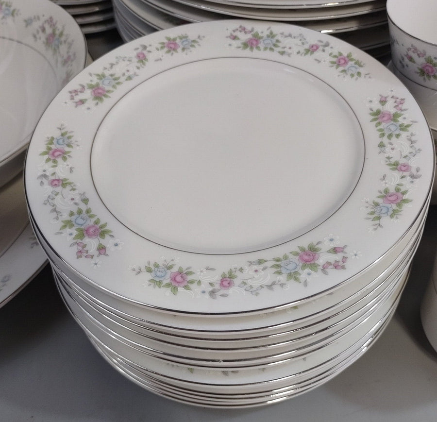 Vintage MCM Japanese Cannes Carltonware China #481 "Corsage" Set 64 Pieces