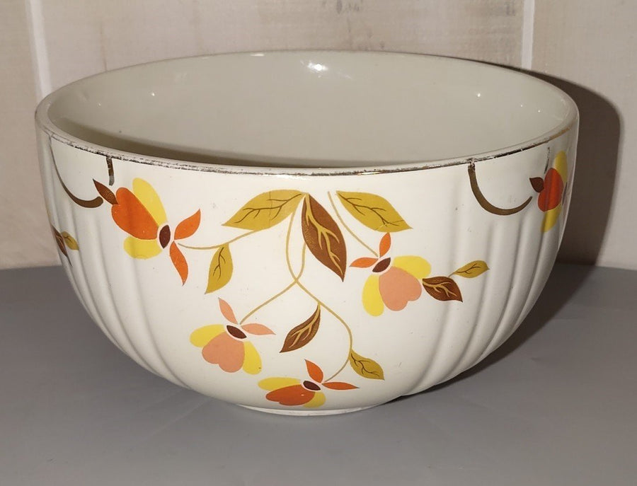 Vintage MCM Jewel Tea Autumn Leaf Halls Superior Kitchenware 6" Nesting Bowl