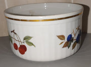 Vintage MCM 1960s Evesham Gold Fine Oven China Royal Worcester 3.5" Soufflé Dish