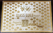 Vintage MCM Glass Guild By Georges Briard Gold Flower Clear Glass And Gold Gild