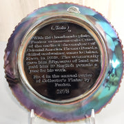 Vintage 1973 No. 4 Annual Series Collector Fenton Carnival Glass Thomas Beard