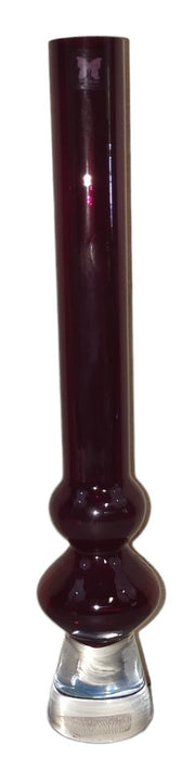 Vintage MCM 1970's Atomic Starburst Pressed Clear Glass Liquid Bar Decanter 12"