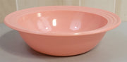 Vintage Mid Century Hazel Atlas Pastel Pink Moderntone Platonite Milk Glass Bowl