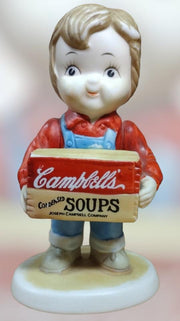 Vintage 90's Nostalgic Campbells Soup Porcelain Chef kids (4pc)