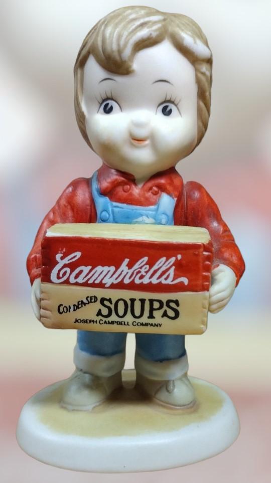 Vintage 90's Nostalgic Campbells Soup Porcelain Chef kids (4pc)