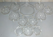 Vintage 12 Lot Various Clear Glass Apple Dishes Hazel Atlas Pyrex