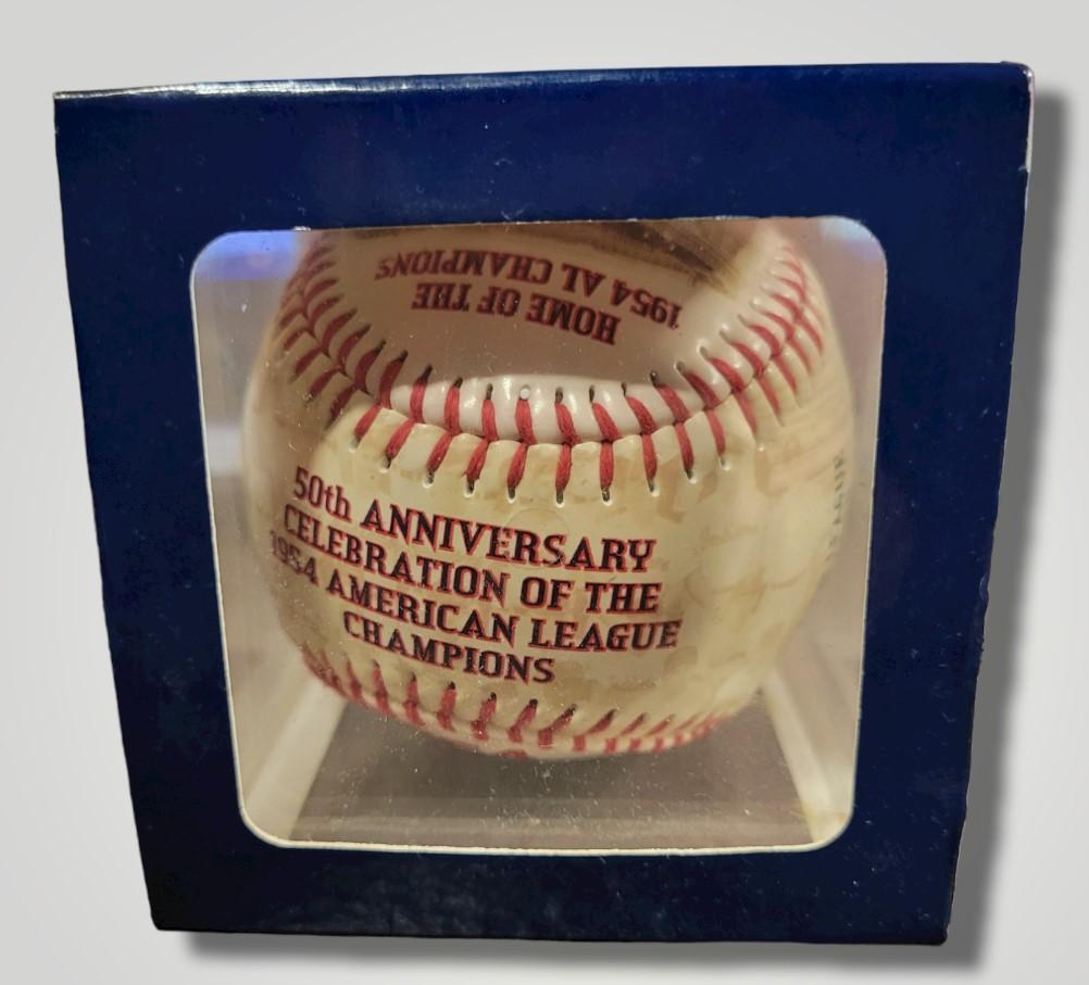 Vintage Cleveland Indians 50th Anniversary 1954 American League Champions Ball
