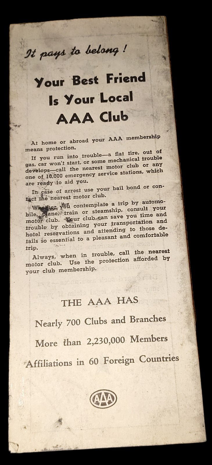 Vintage Youngstown Automobile Club Membership Packet 6 Piece Lot AAA Association