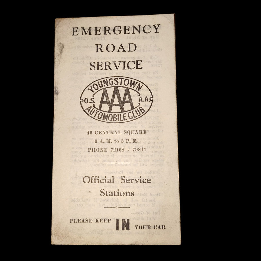 Vintage Youngstown Automobile Club Membership Packet 6 Piece Lot AAA Association