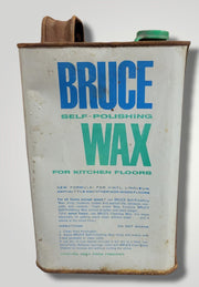 Vintage Bruce Polishing Wax For Kitchen Floors Half Gallon Collectible Tin Can