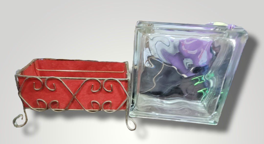 TV Light Rare Mid Century Red Fiberglass Base 1950's Vintage