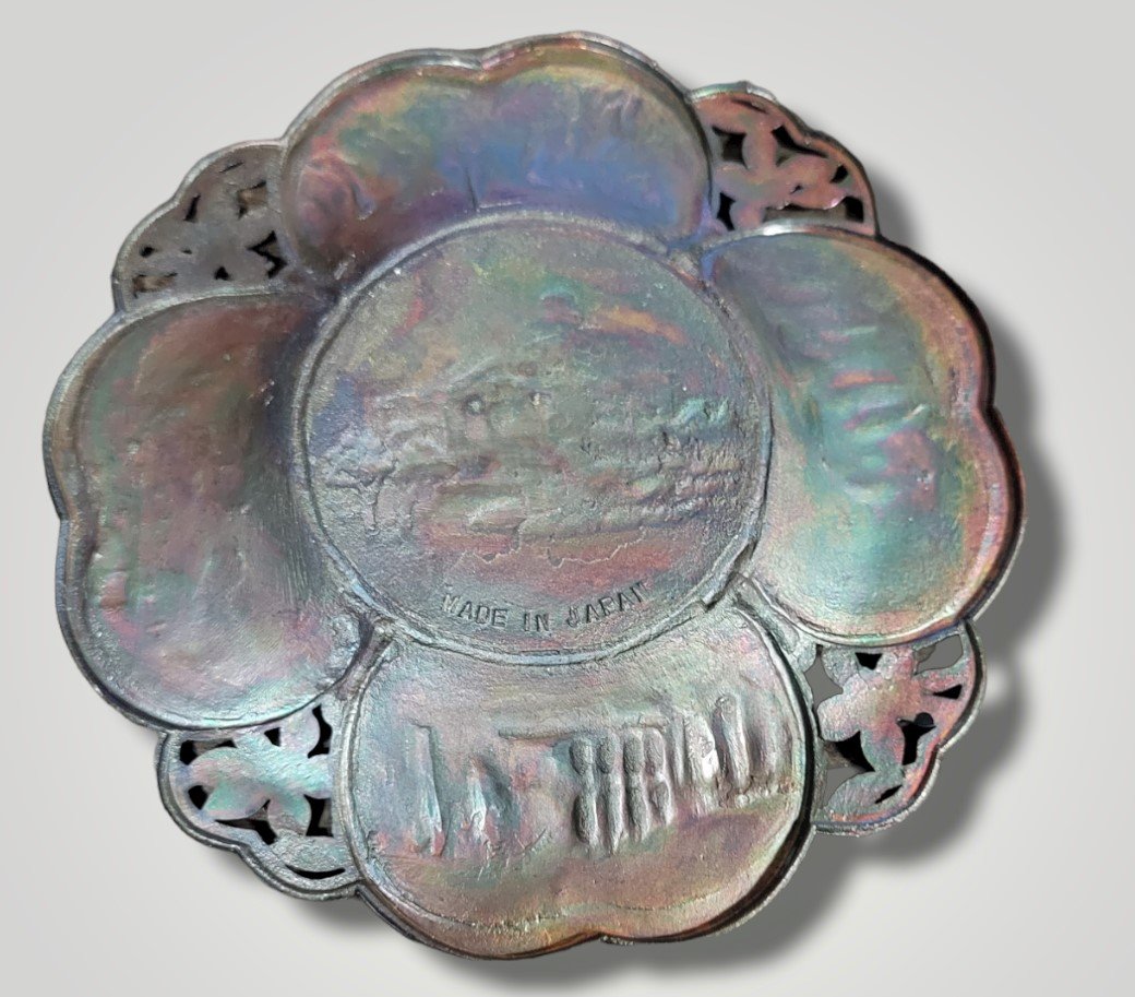 Ashtray Metal Vintage Colorful Colorado Air Force Denver Railroad Royal Gorge