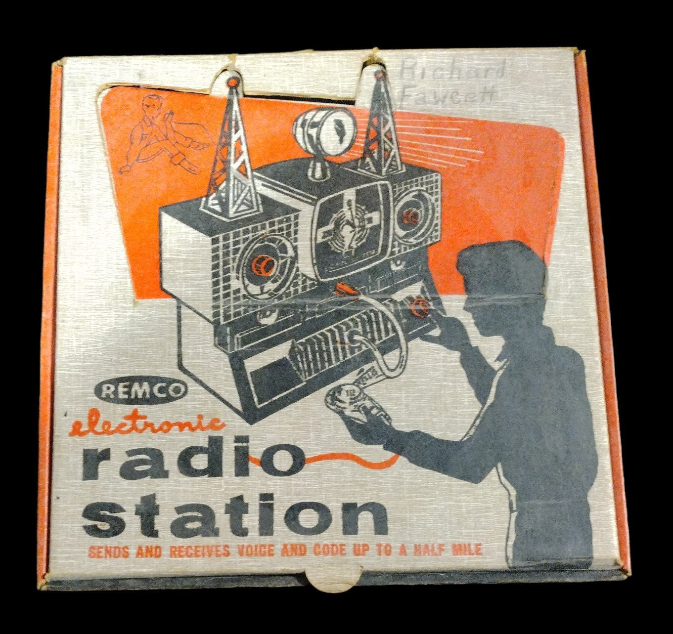 Vintage Mid Century Modern 1954 Remco Industries Electronic Radio Station