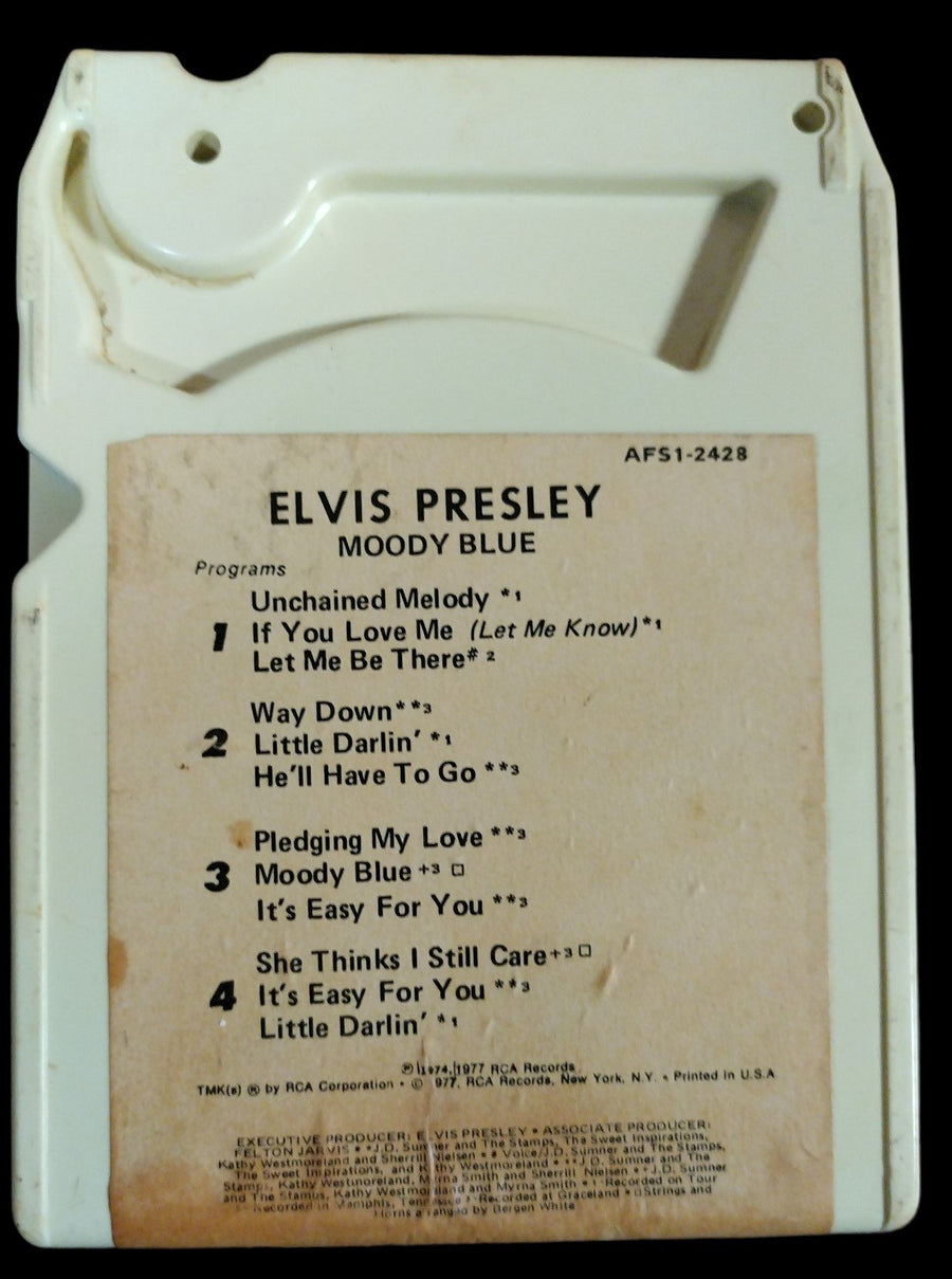 Vintage Elvis Presley Set of 6 8-Tracks Memorabilia