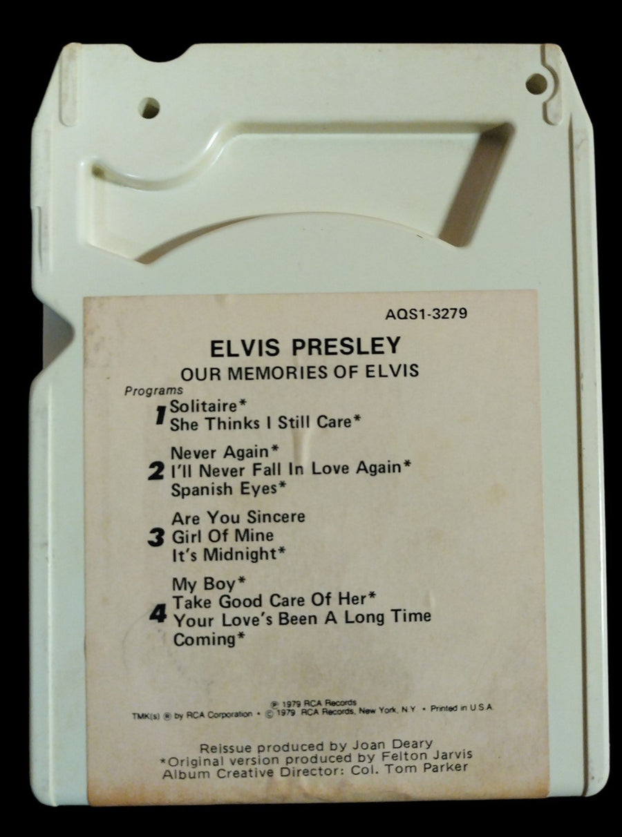 Vintage Elvis Presley Set of 6 8-Tracks Memorabilia