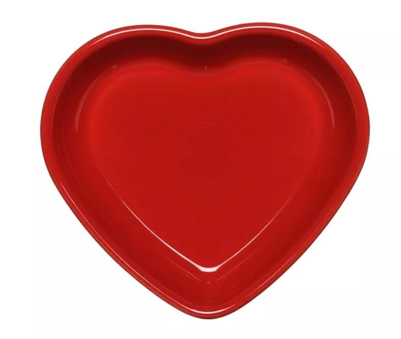 Fiesta - Scarlet Red Medium Heart Dish