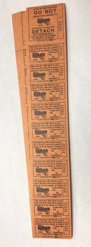 Idora Park Memories Original Popcorn Box plus 30 cent Ticket 2 Individual Strips