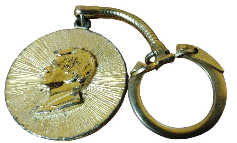 Vintage 1960s JFK John F Kennedy Political Campaign Pins and Gold Keychain Coins