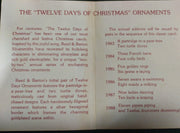 Vintage "12 Days of Christmas" Reed and Barton Set of Specialty Tree Ornaments