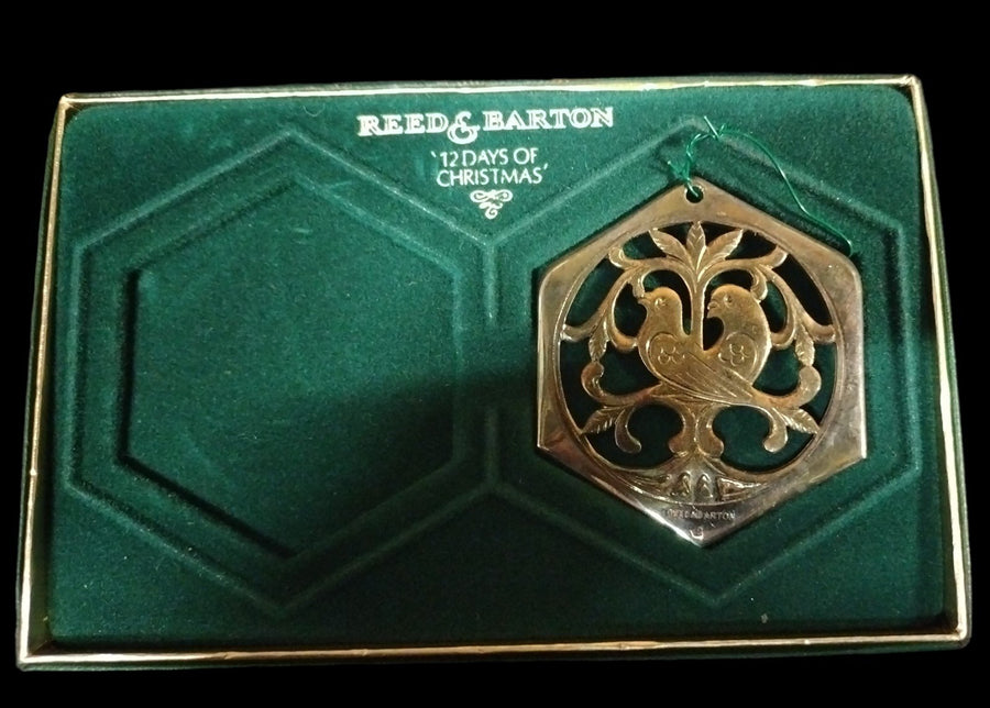 Vintage "12 Days of Christmas" Reed and Barton Set of Specialty Tree Ornaments